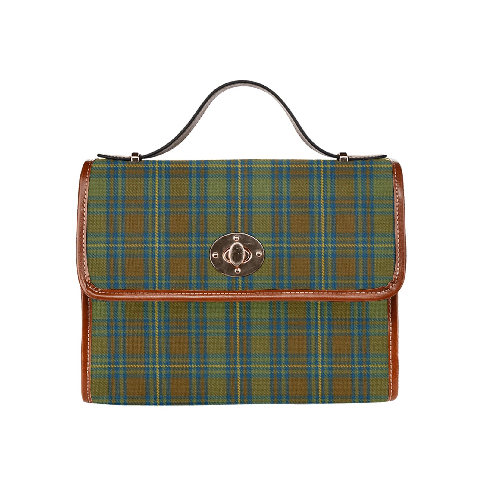 Irish County Kerry Tartan Canvas Handbag