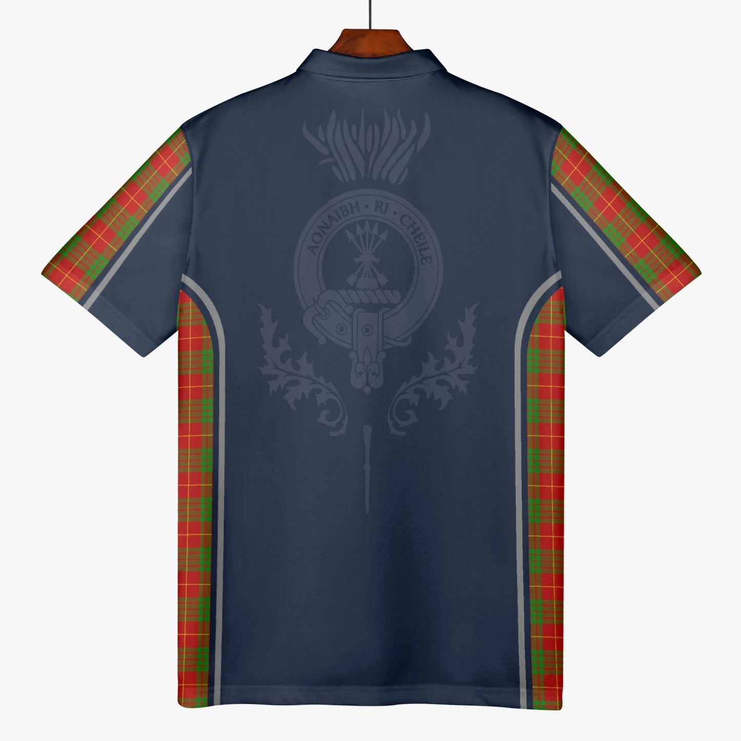 Clan Cameron Crest & Tartan Polo Shirt