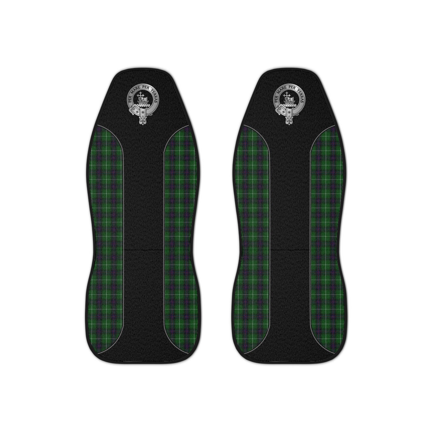 Clan MacDonald Crest & Tartan Car Seat Covers