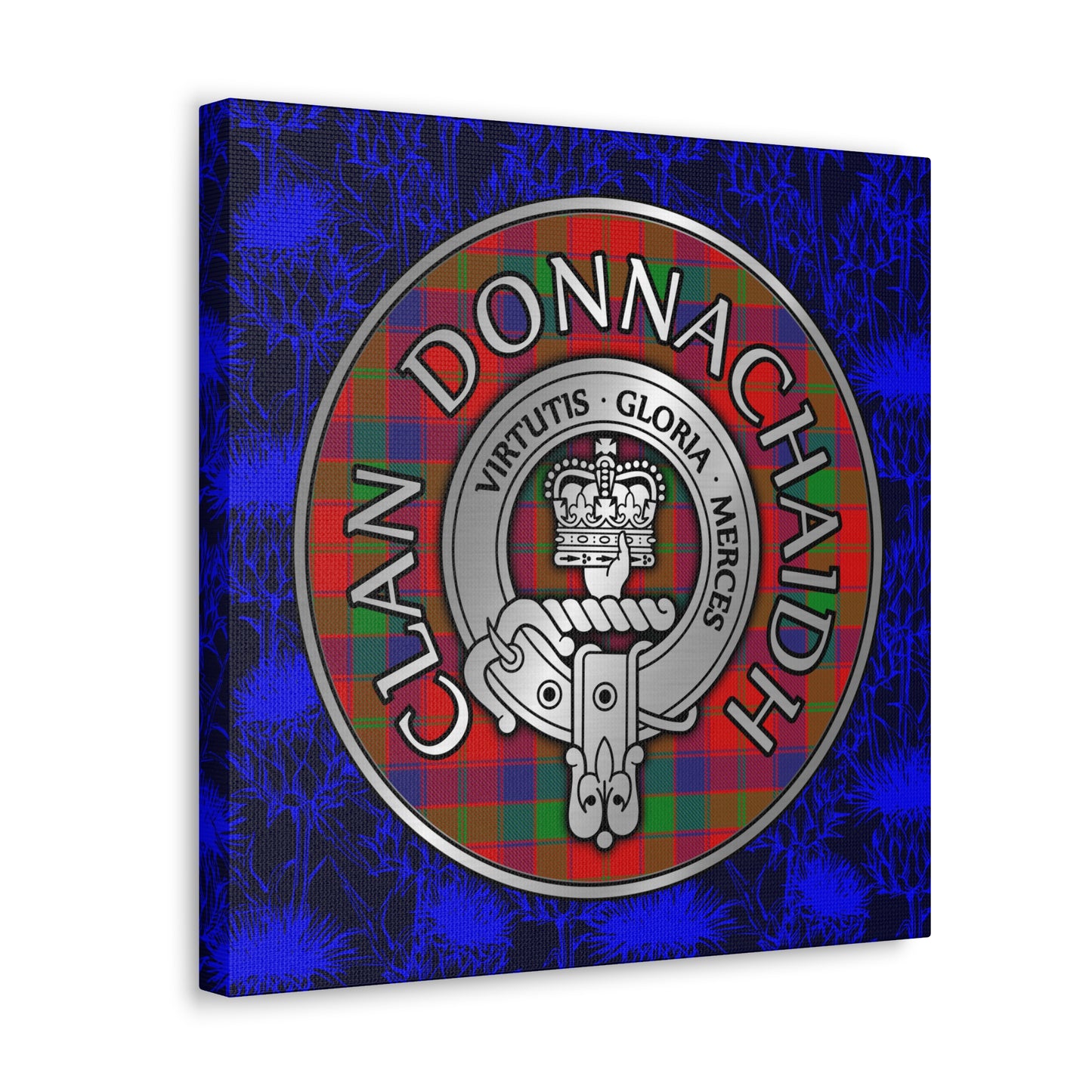 Clan Donnachaidh | Robertson Crest & Tartan Canvas Gallery Wraps