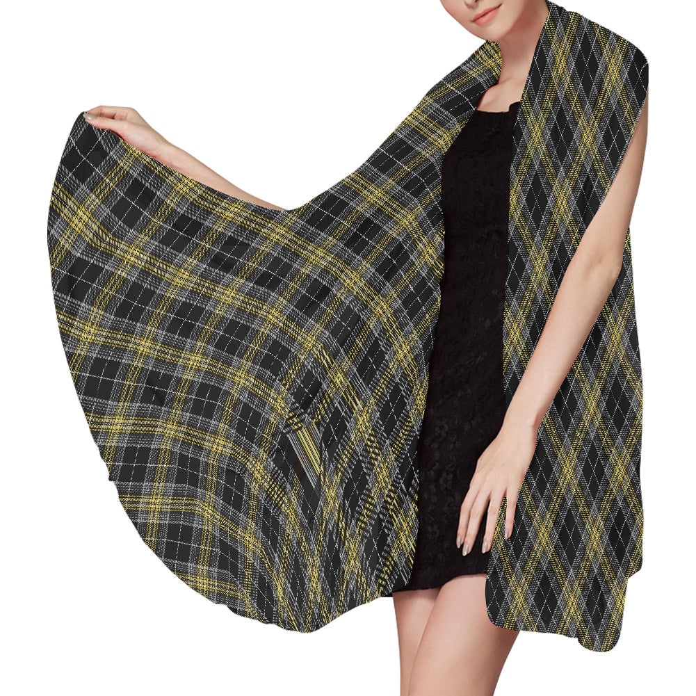 Cornish - Pascoe Tartan Bias Chiffon Scarf