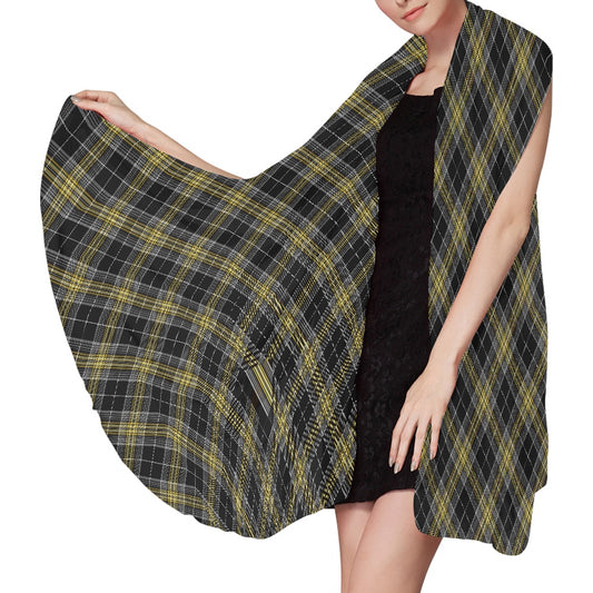 Cornish - Pascoe Tartan Bias Chiffon Scarf