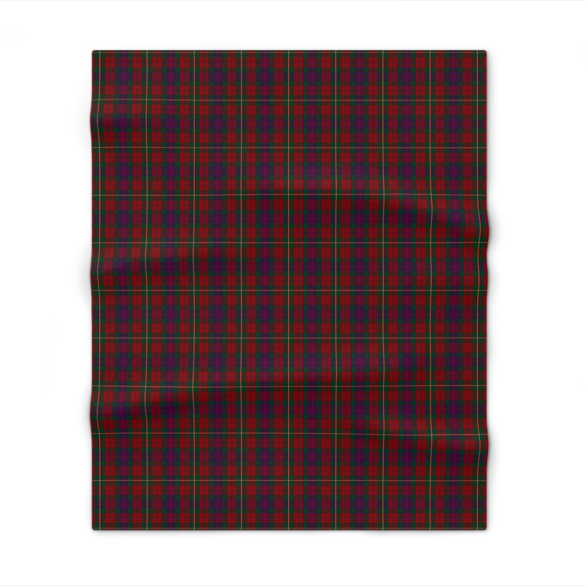 Irish County Clare Tartan Throw Blanket