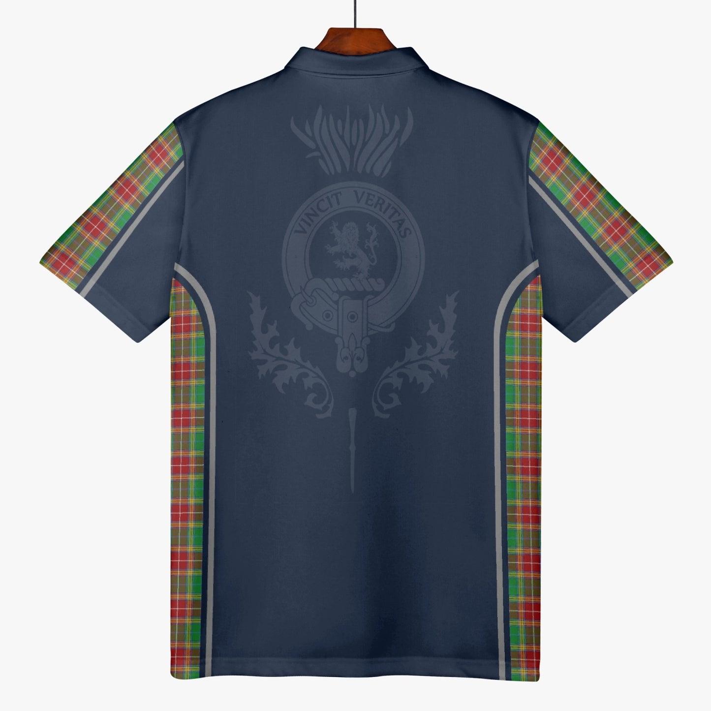 Clan Baxter Crest & Tartan Polo Shirt