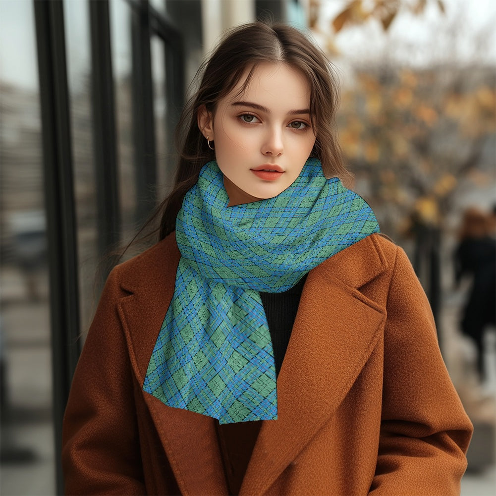 Clan Lockhart Tartan Fluffy scarf