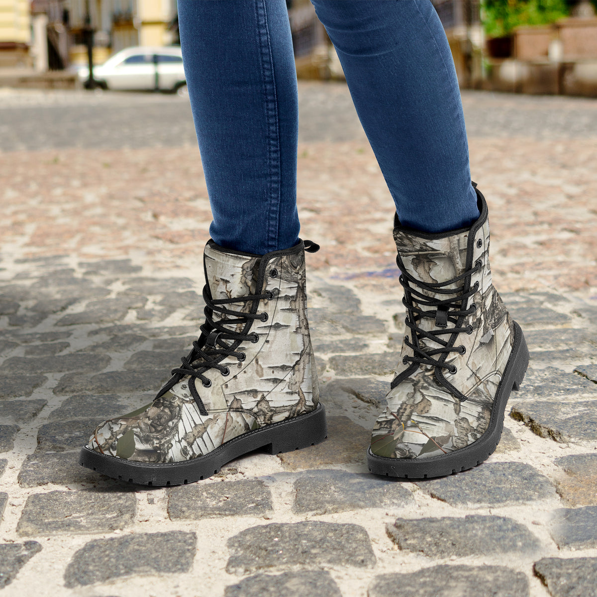 Aspen Bark - Hunting Camouflage - PU Leather Boots
