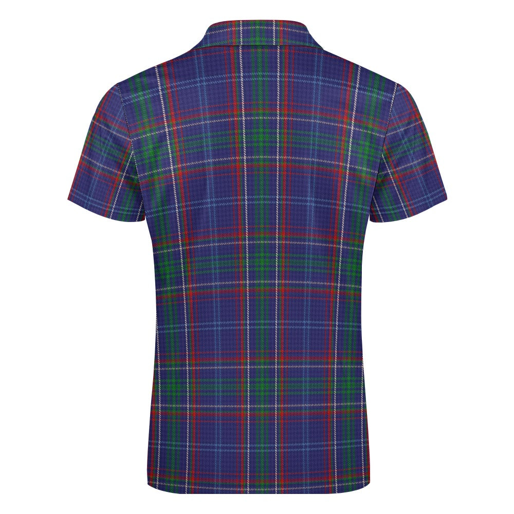 US State - Massachusetts Tartan Short sleeve polo shirt