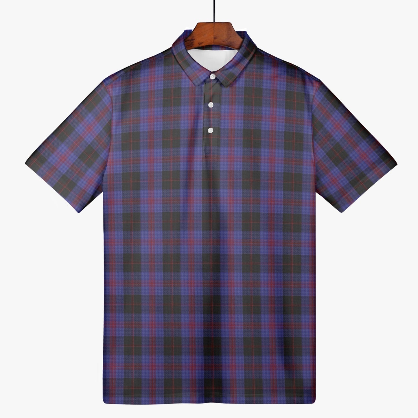 Angus District Tartan Polo Shirt