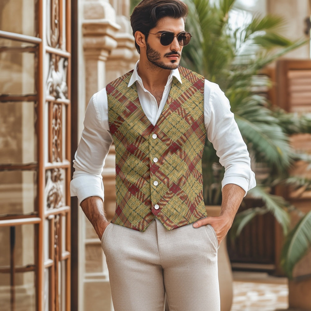 Glen Affric Tartan Suit vest jacket