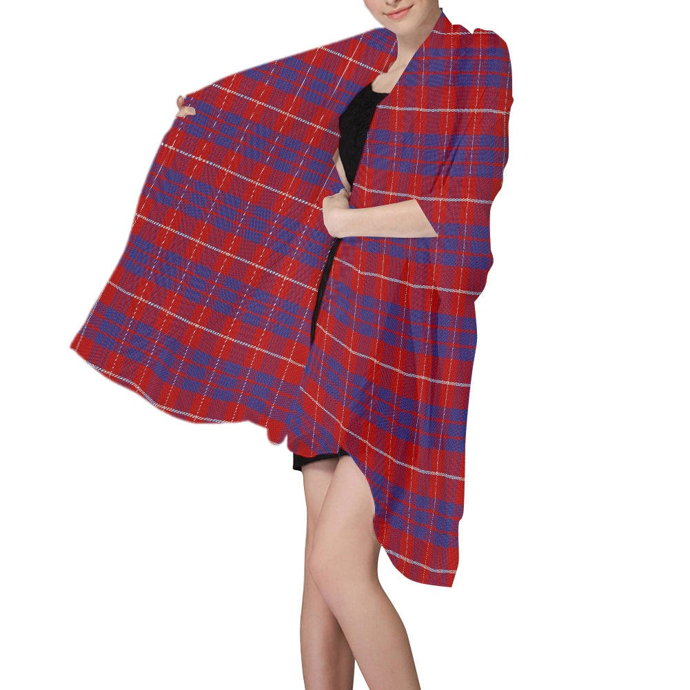 Clan Hamilton Tartan Chiffon Scarf