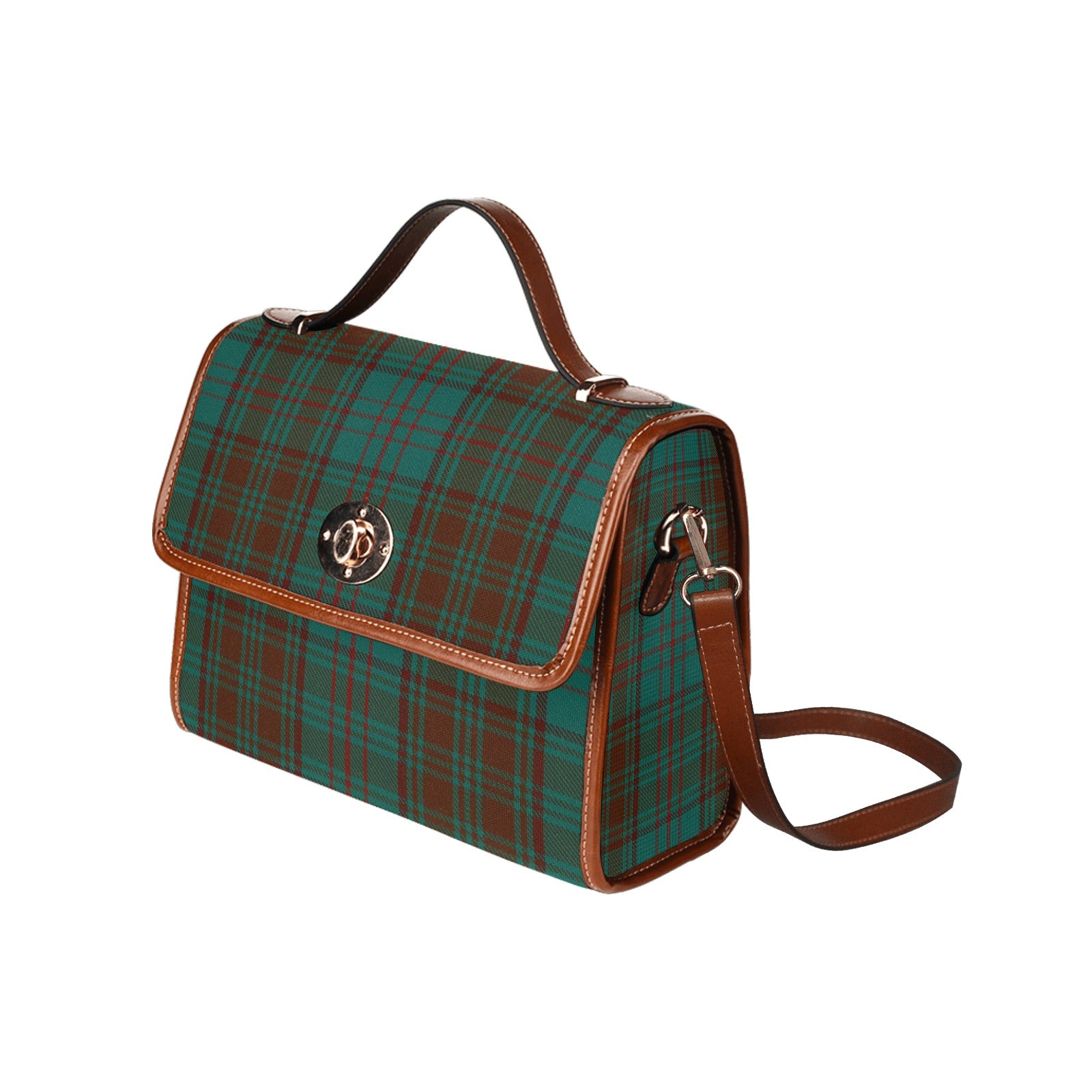 Irish County Dublin Tartan Canvas Handbag