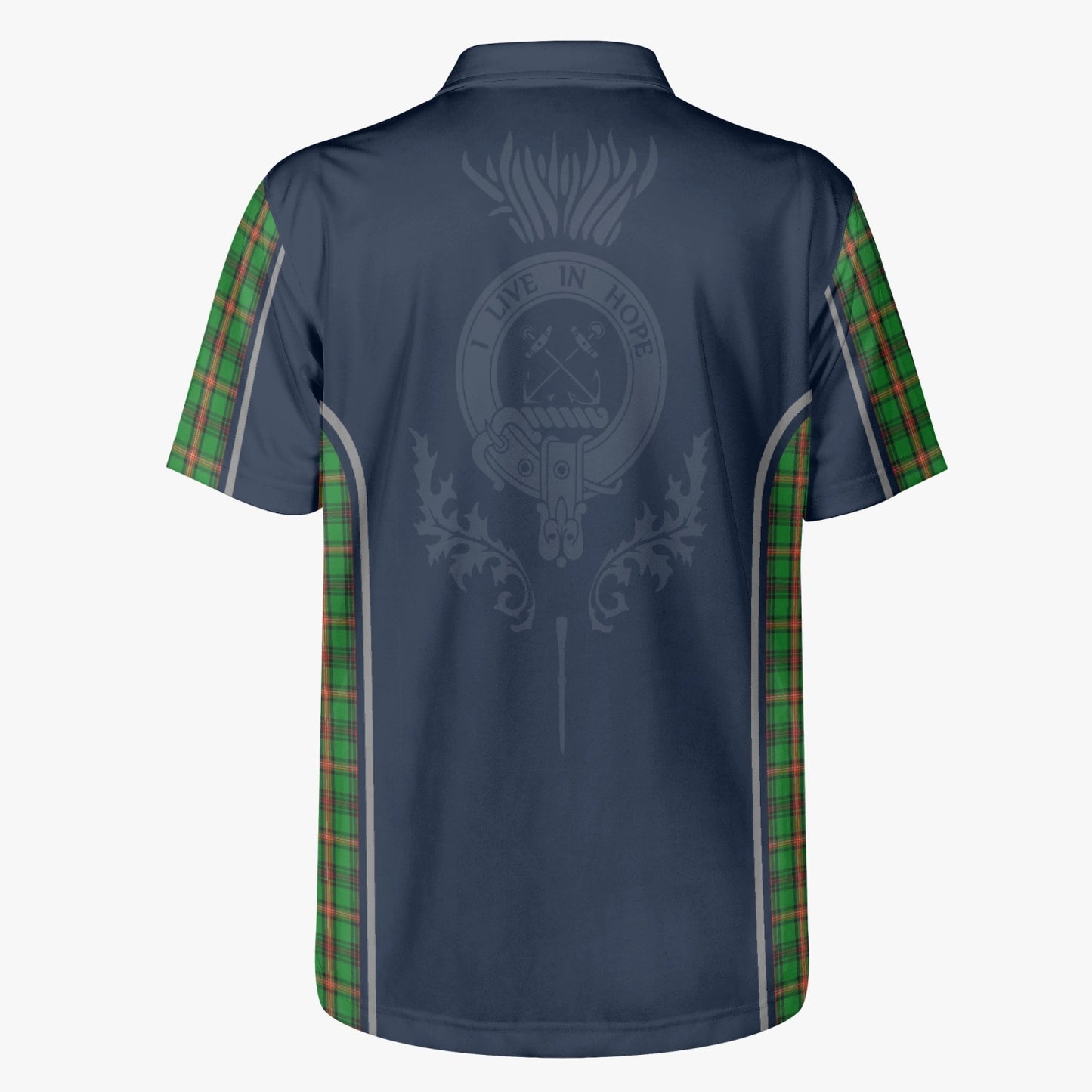 Clan Kinnear Crest & Tartan Polo Shirt