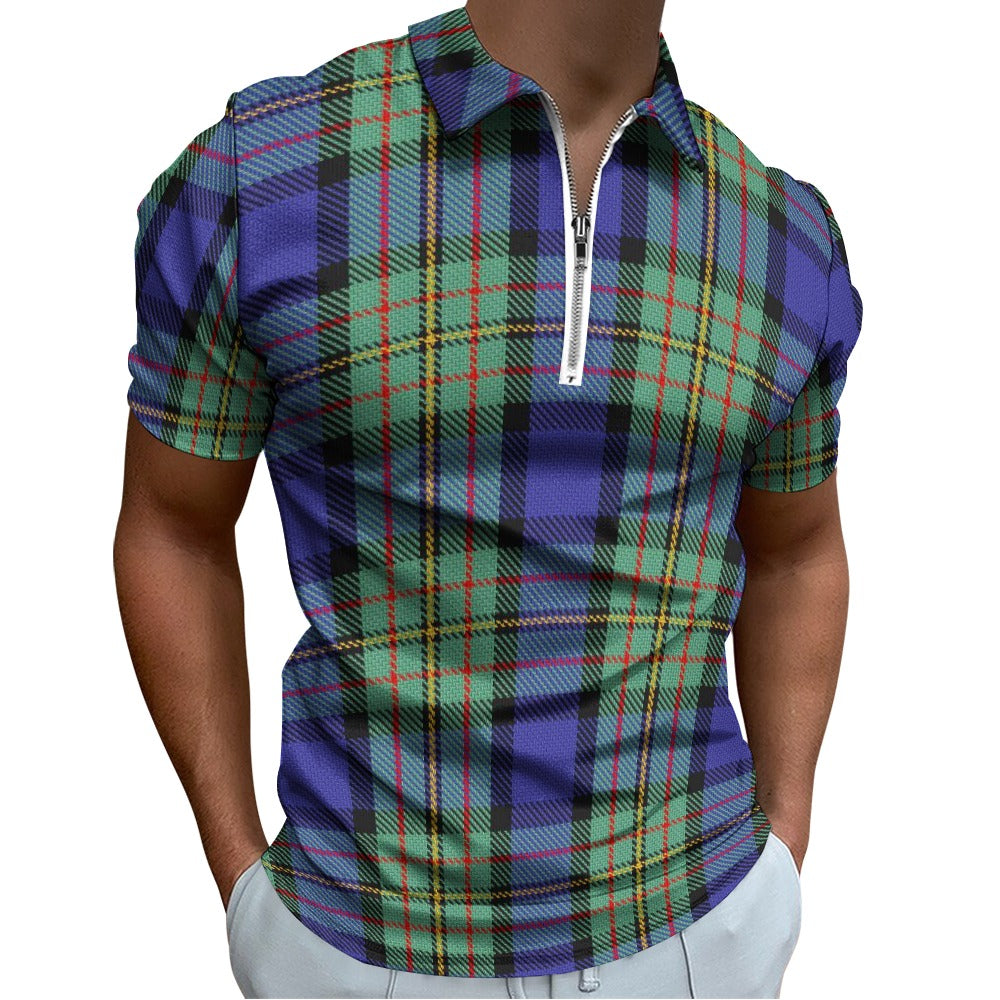 Clan MacLaren Tartan Short sleeve polo shirt