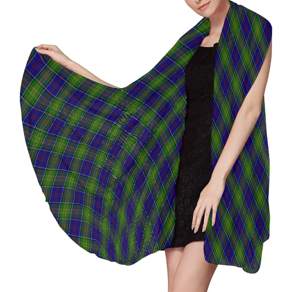 Clan Greene Tartan Bias Chiffon Scarf
