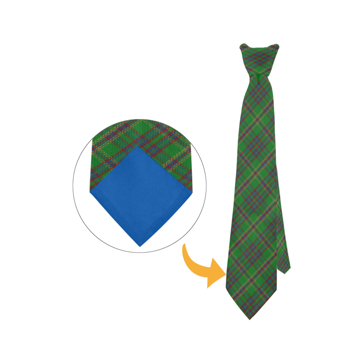 Irish County Westmeath Tartan Necktie