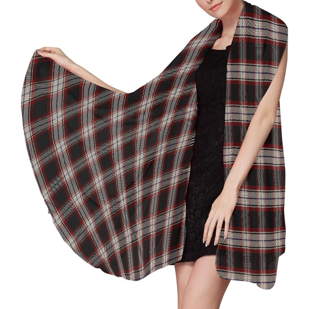 Breizh | Breton | Bretagne Bro-Wened Tartan Chiffon Scarf
