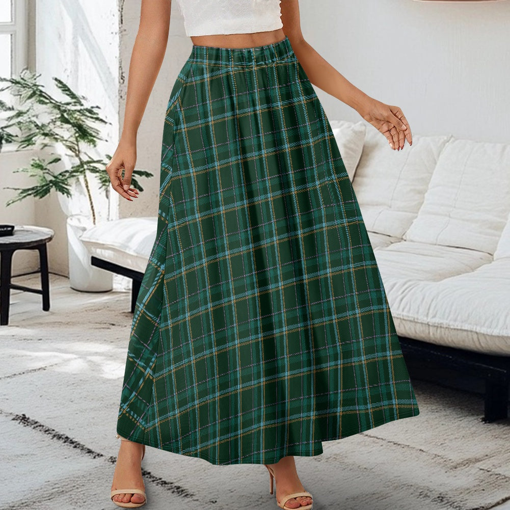 HW Tartan Printed Double Pocket Skirt
