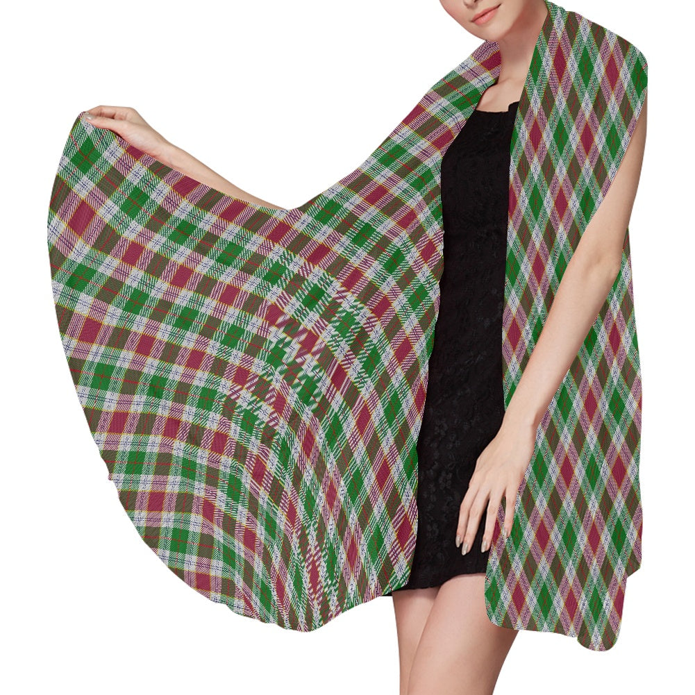 Cornish - Rosevear Tartan Bias Chiffon Scarf