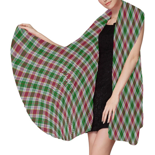 Cornish - Rosevear Tartan Bias Chiffon Scarf
