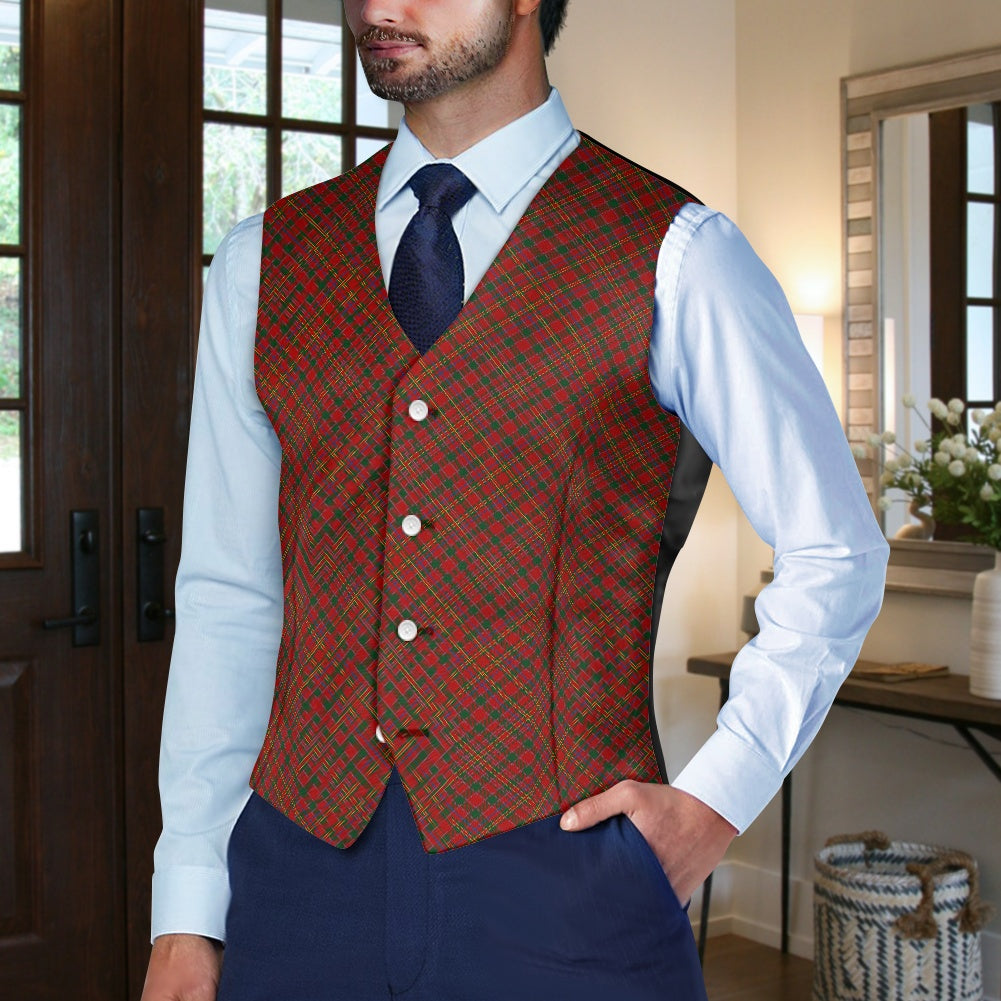 Clan MacAlister Tartan Bias Suit vest jacket