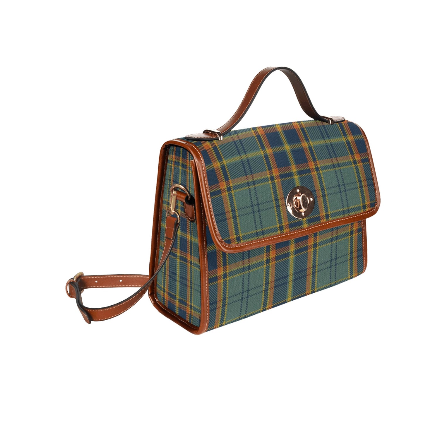 Irish County Antrim Tartan Canvas Handbag