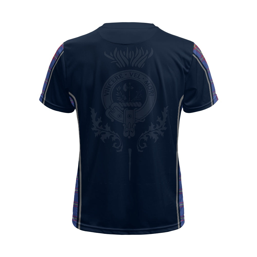 Clan MacLaine Crest & Tartan Football Shirt