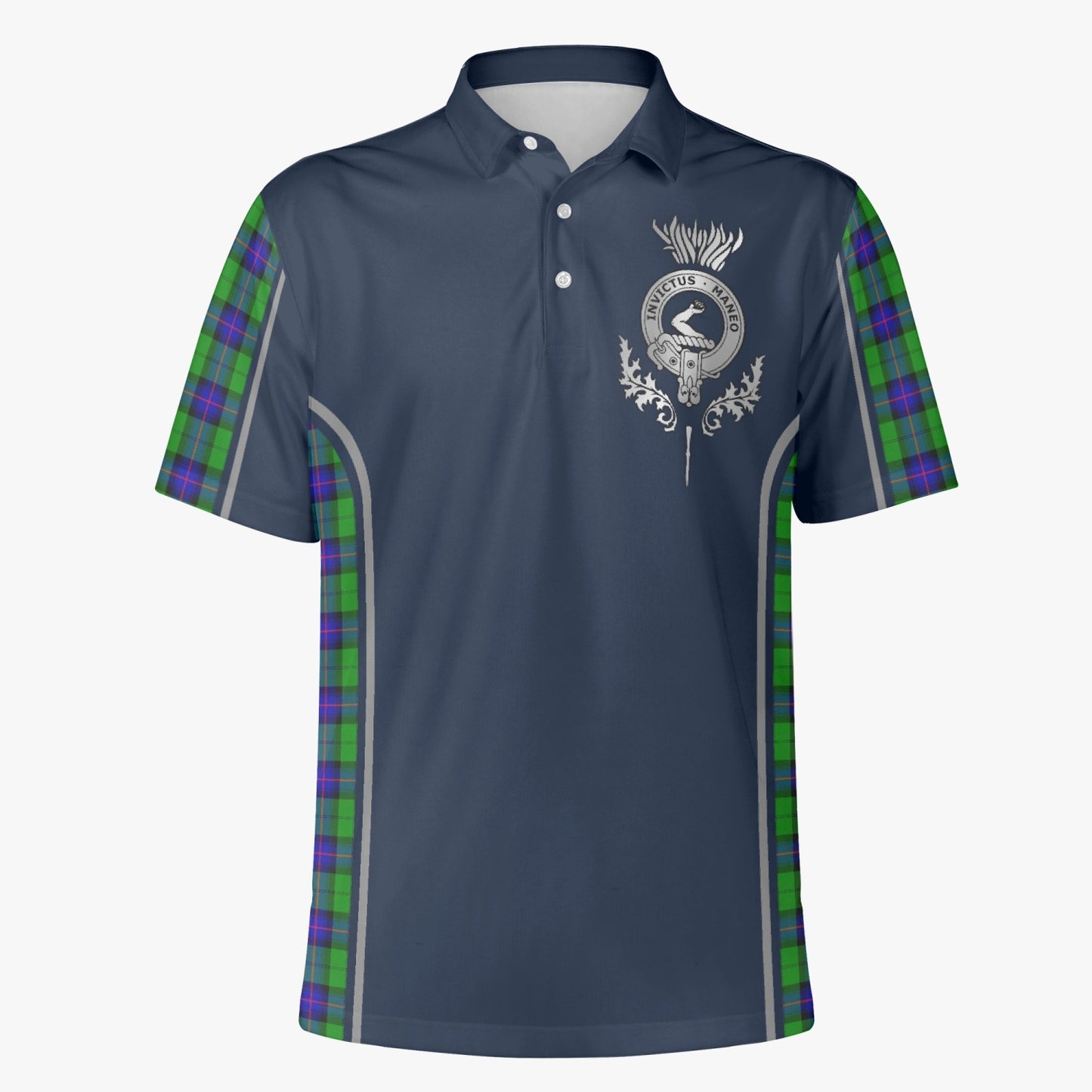 Clan Armstrong Crest & Tartan Polo Shirt