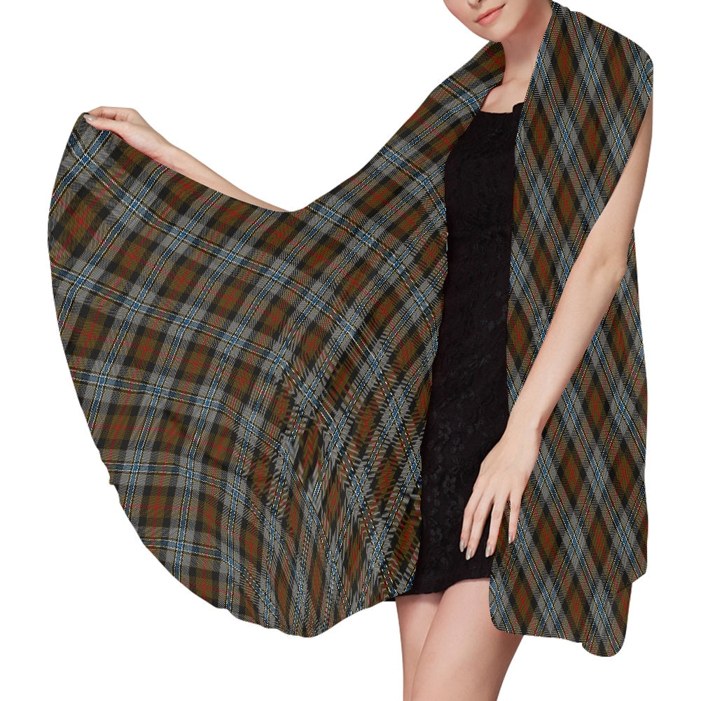 Clan Campbell Hunting Tartan Bias Chiffon Scarf