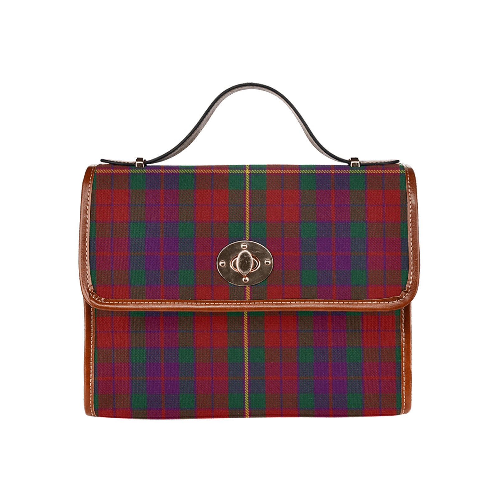 Irish County Clare Tartan Canvas Handbag