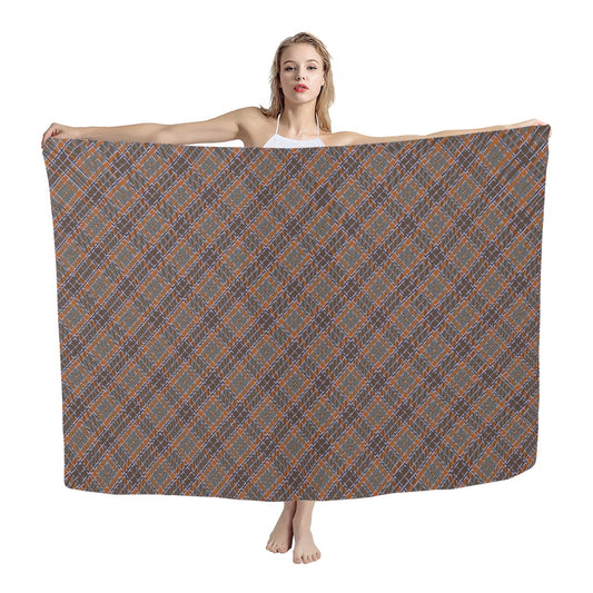 Irish County Leitrim Tartan Bias Chiffon Scarf