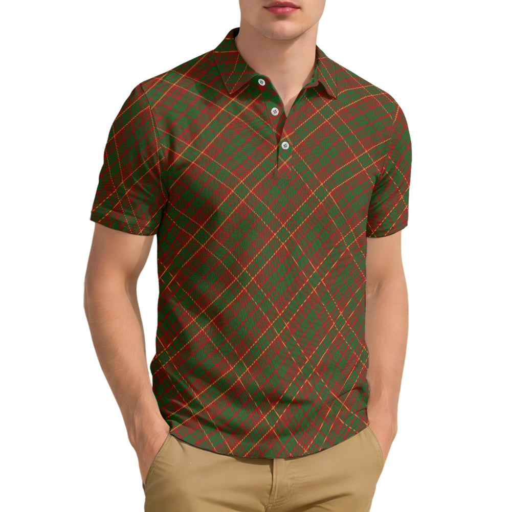 Clan MacRurie Tartan Bias Polo