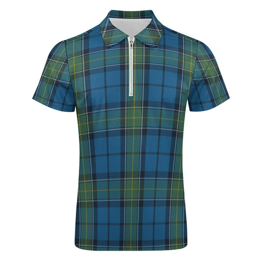 US State - Rhode Island Tartan Short sleeve polo shirt