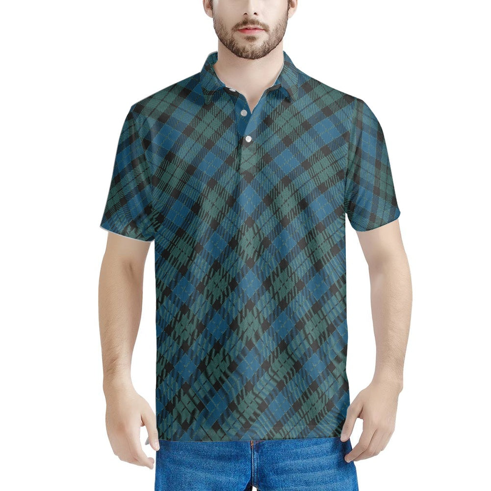 Clan MacKay Ancient Tartan Bias Polo