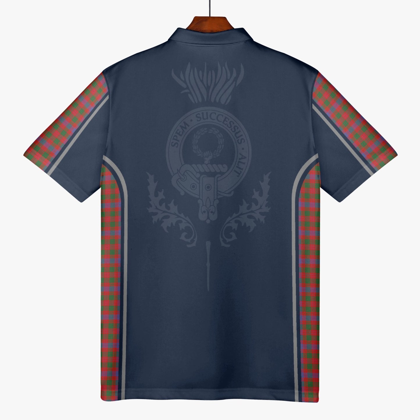 Clan Ross Crest & Tartan Polo Shirt