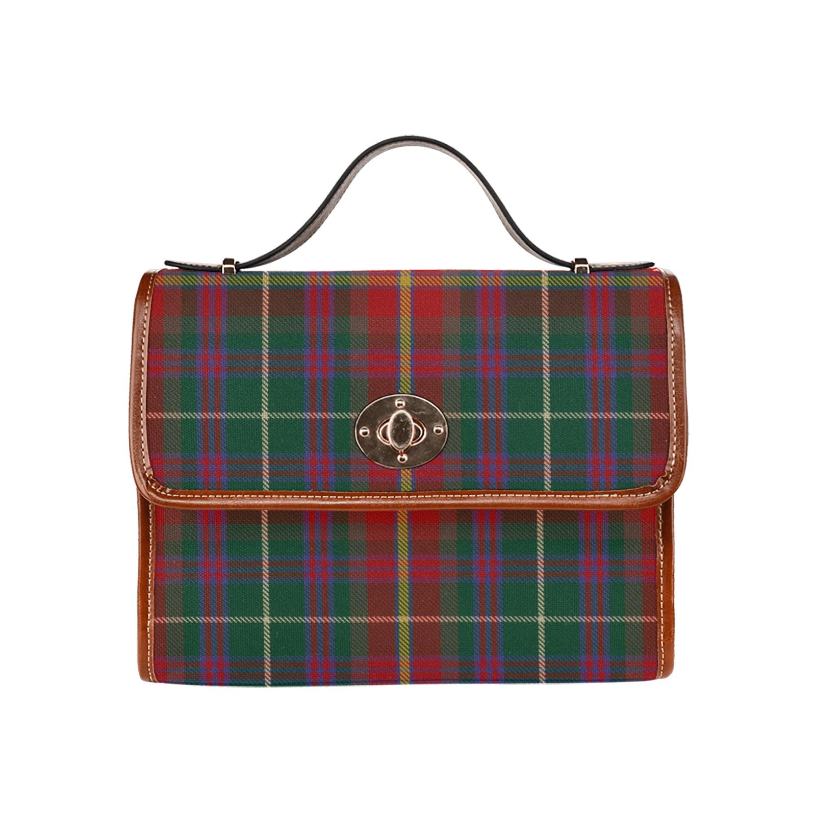 Irish County Meath Tartan Canvas Handbag