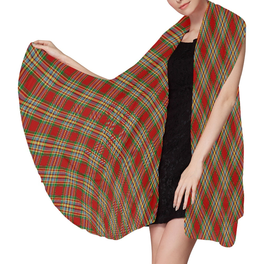 Clan Chattan Tartan Bias Chiffon Scarf