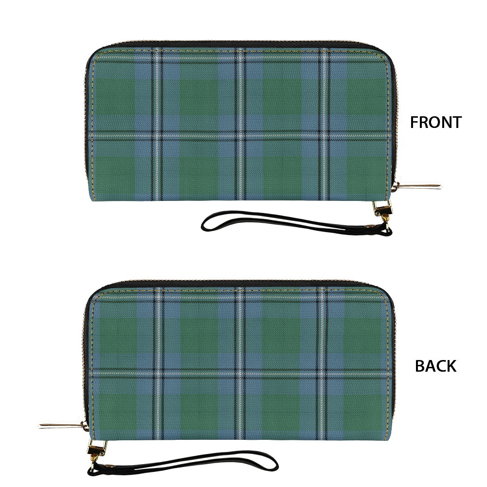 Clan Irvine of Drum Tartan Faux PU Leather clutch bag