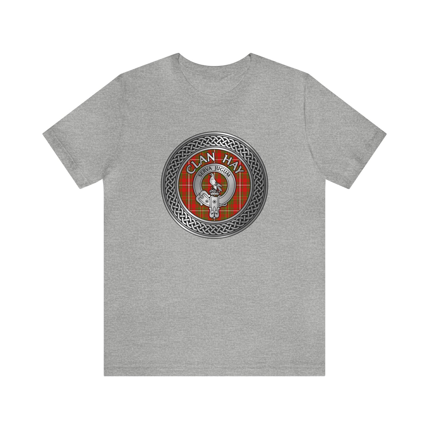 Clan Hay Crest & Tartan Knot T-Shirt