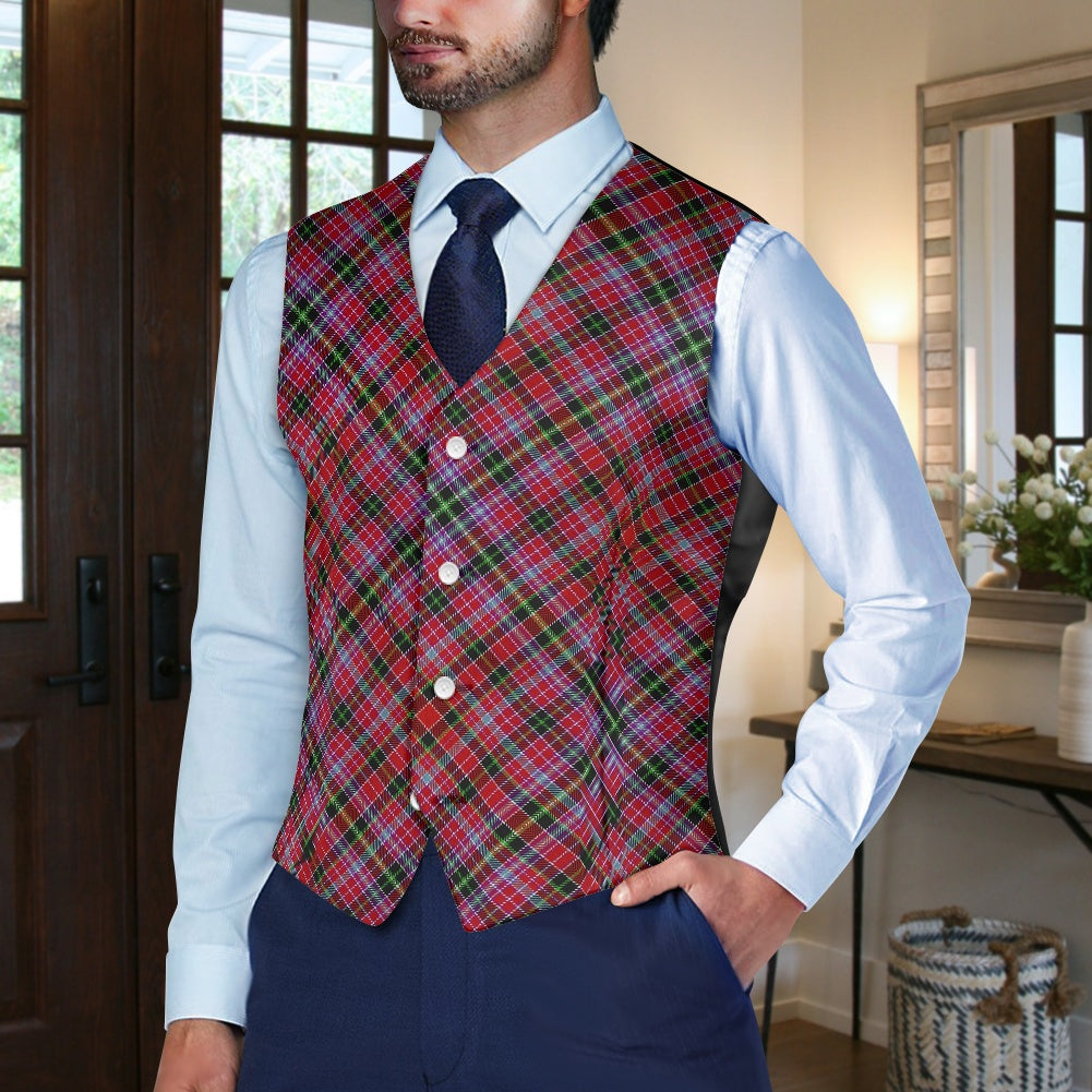 District - Aberdeen Tartan Bias Suit vest jacket