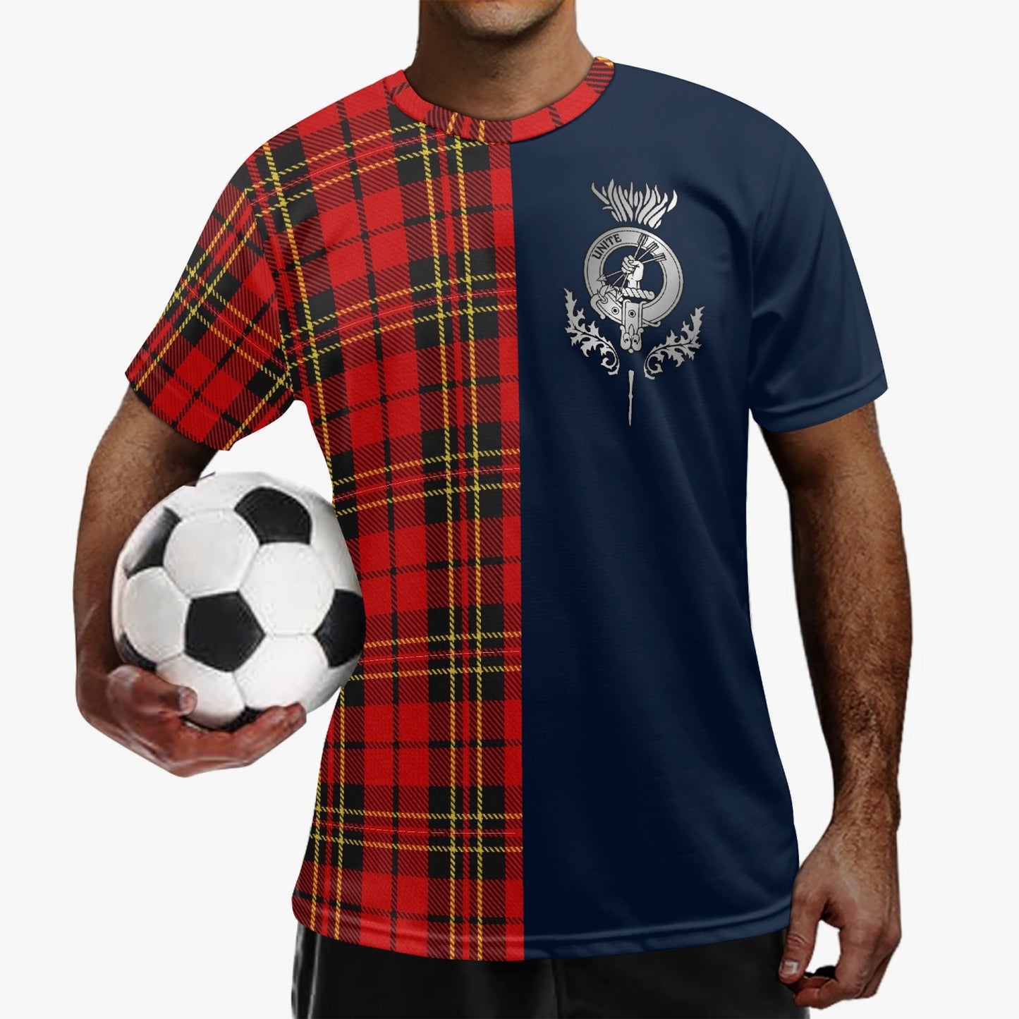 Clan Brodie Crest & Tartan Soccer Jersey