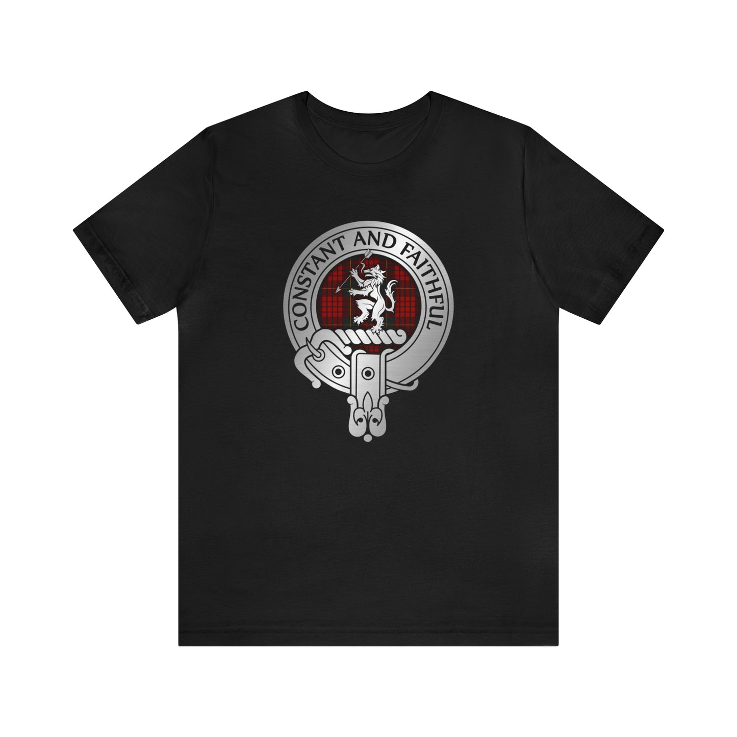 Clan MacQueen Crest & Tartan | Unisex T-Shirt