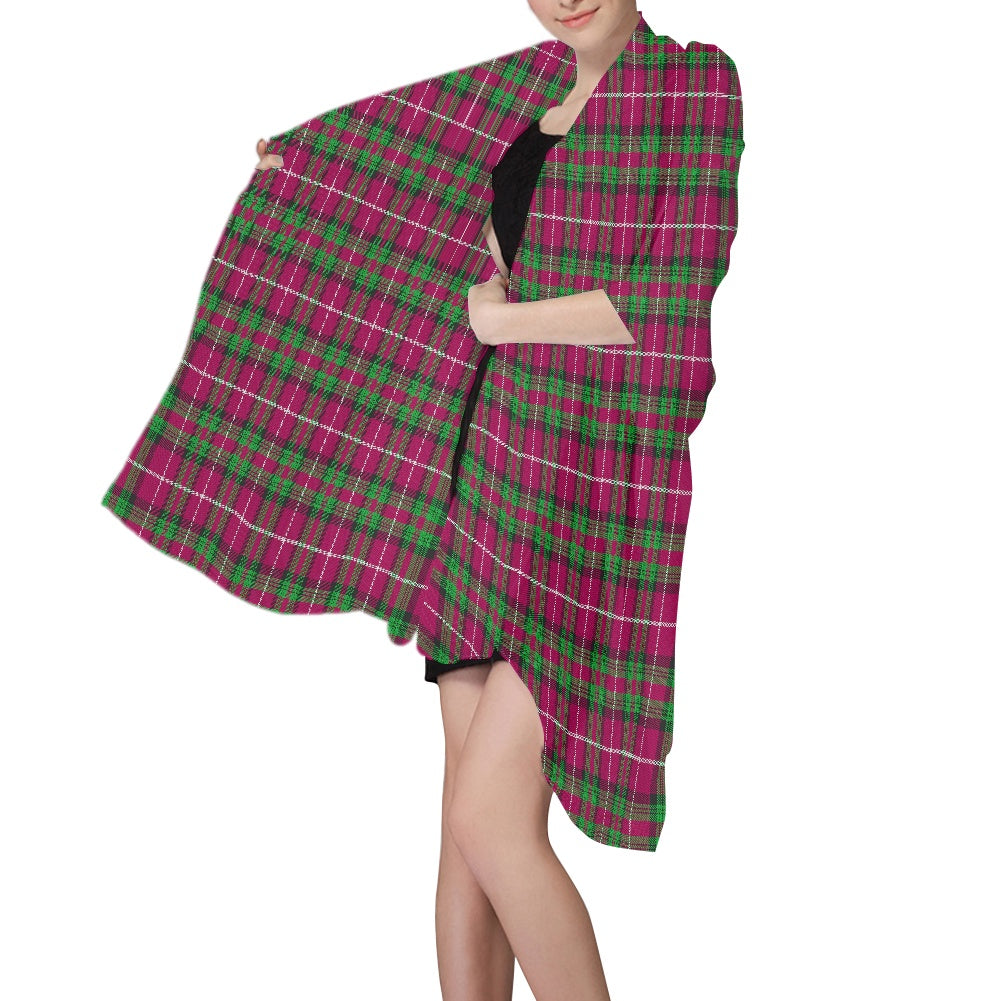 Clan Stewart of Bute Tartan Chiffon Scarf