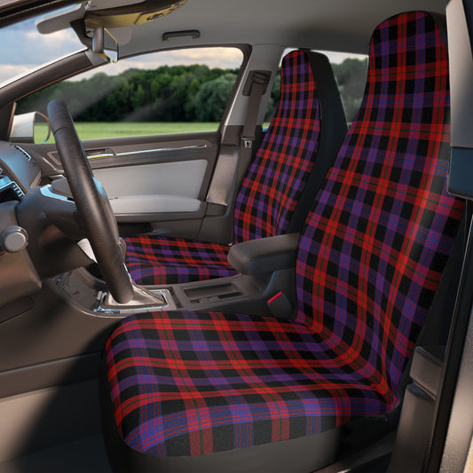 Clan Brown Tartan Car Seat Covers