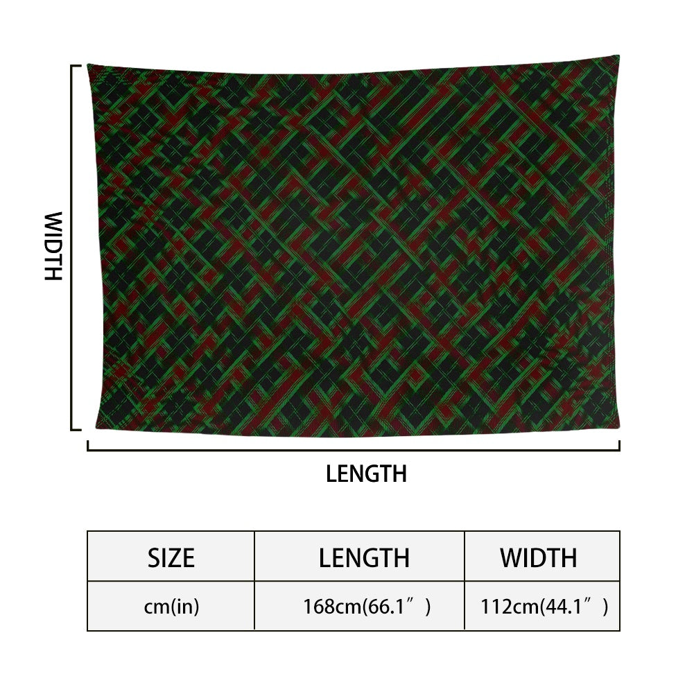 Irish County Carlow Tartan Bias Chiffon Scarf