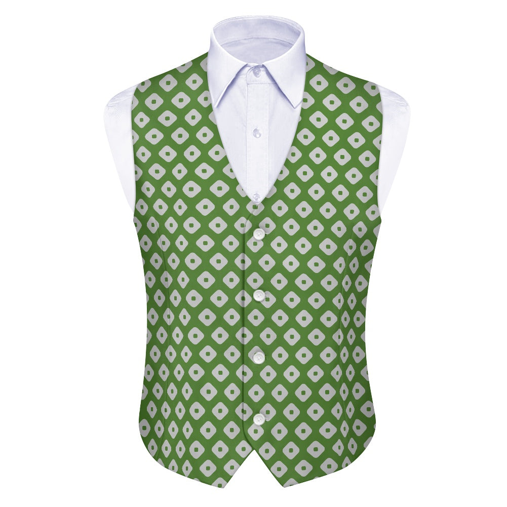 Wagara - Kanoko Green Suit vest jacket
