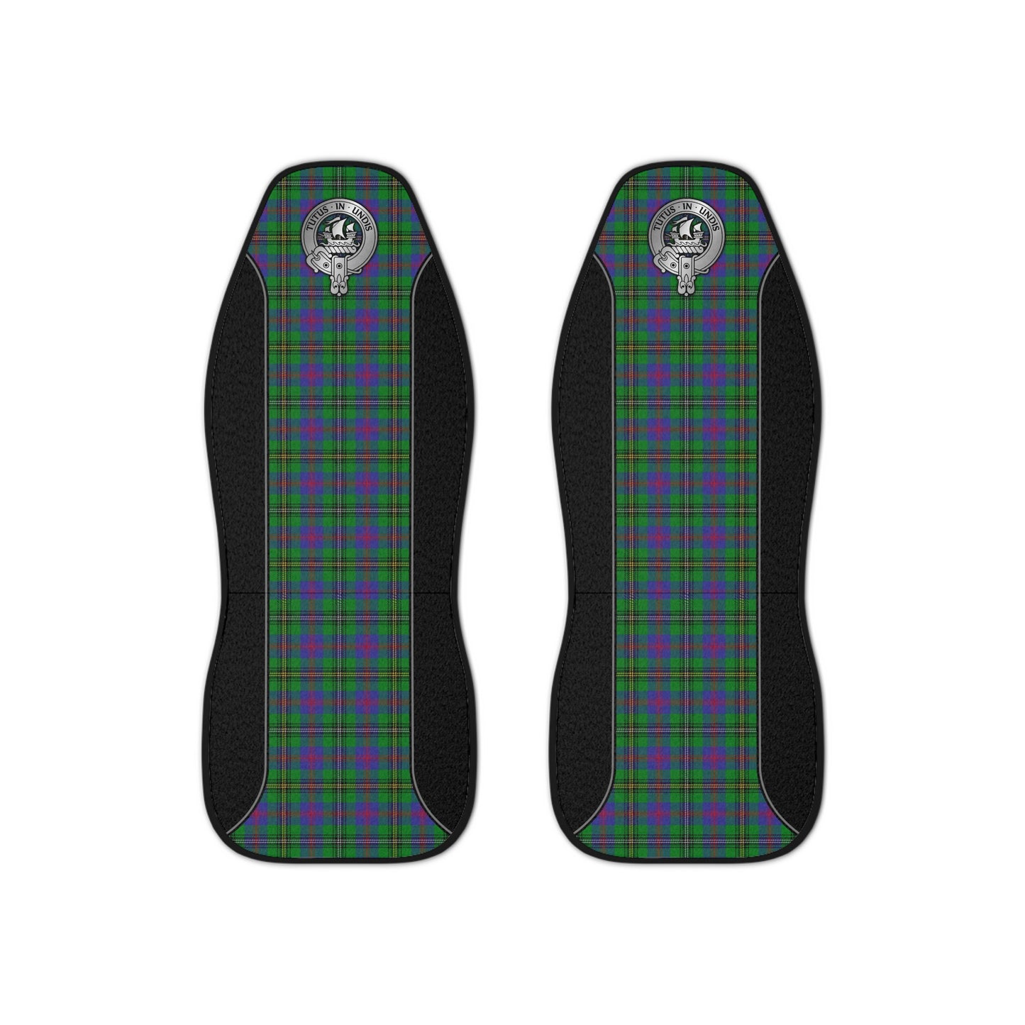 Clan Wood Crest & Tartan Car Seat Covers