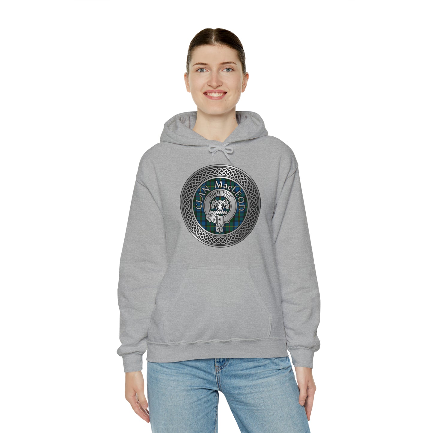 Clan MacLeod Crest & Tartan Unisex Heavy Blend™ Hooded Sweatshirt