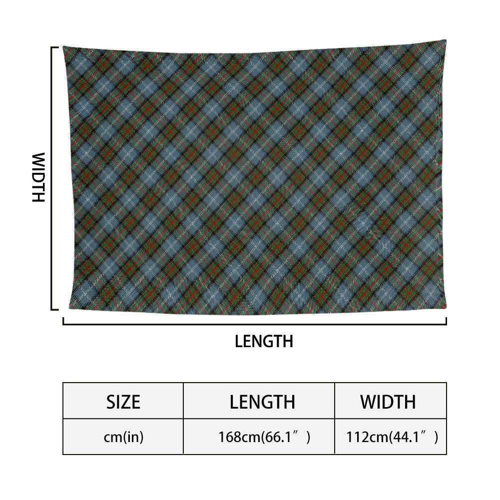 Clan Estes Tartan Bias Chiffon Scarf