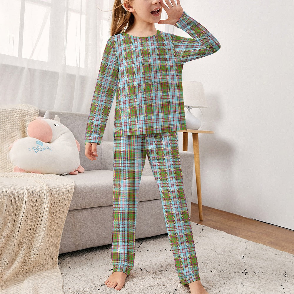 Clan Anderson Tartan Girl's Pajama suit