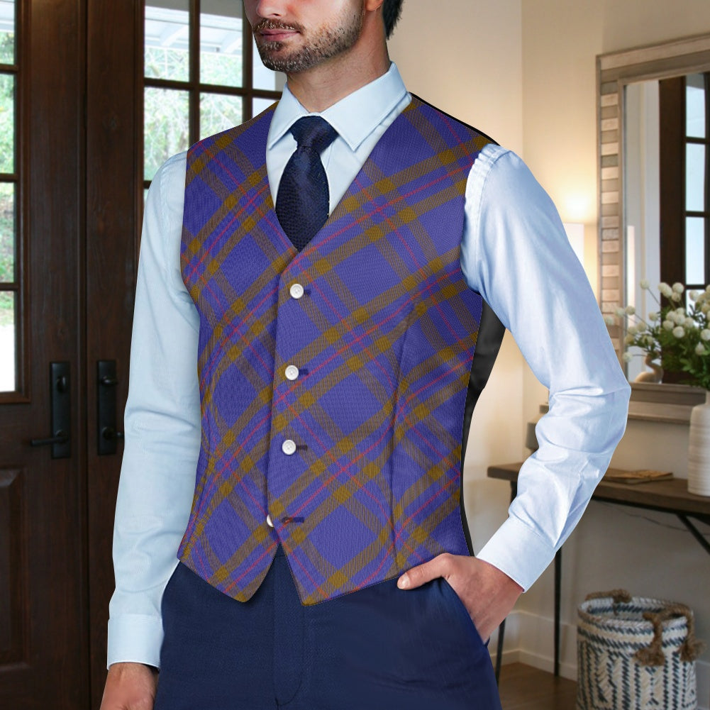 Clan Elliott Tartan Bias Suit vest jacket